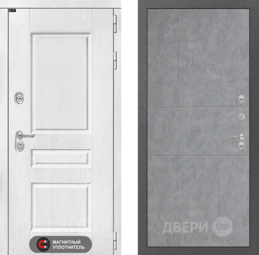 Входная металлическая Дверь Лабиринт (LABIRINT) Versal 21 Бетон светлый в Апрелевке