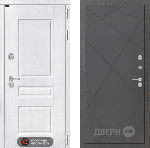 Входная металлическая Дверь Лабиринт (LABIRINT) Versal 24 Графит софт в Апрелевке