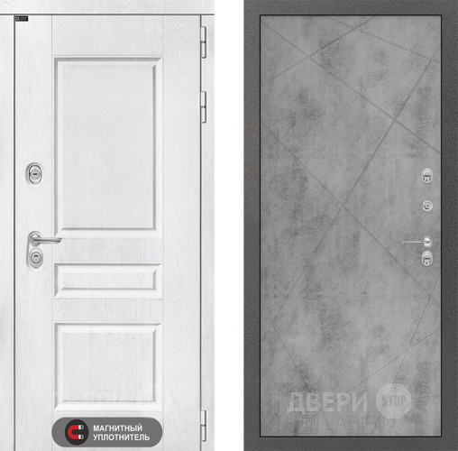 Входная металлическая Дверь Лабиринт (LABIRINT) Versal 24 Бетон светлый в Апрелевке