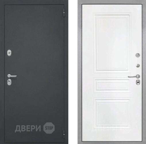 Входная металлическая Дверь Интекрон (INTECRON) Гектор ФЛ-243 Белый матовый в Апрелевке