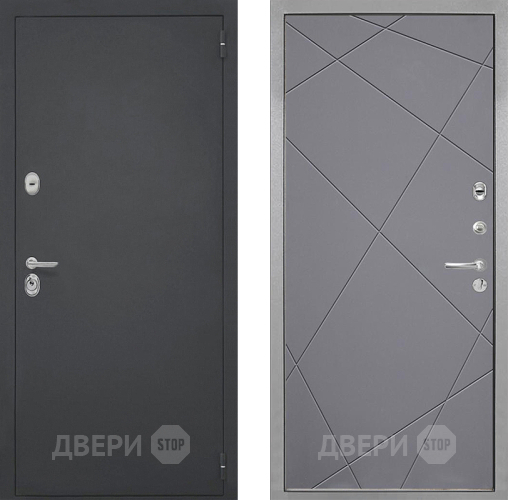 Входная металлическая Дверь Интекрон (INTECRON) Гектор Лучи-М Графит софт в Апрелевке