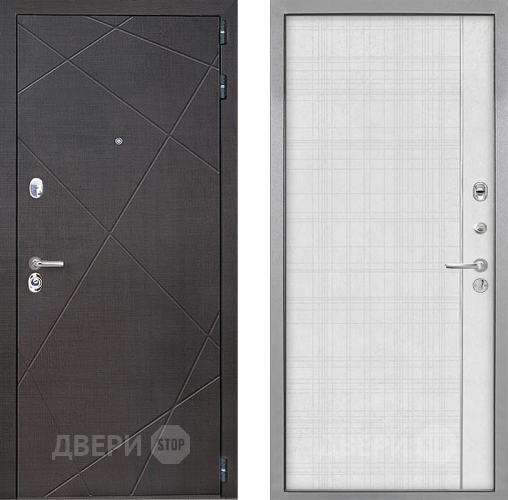 Входная металлическая Дверь Интекрон (INTECRON) Сенатор Лучи В-07 с молдингом Лофт белый в Апрелевке
