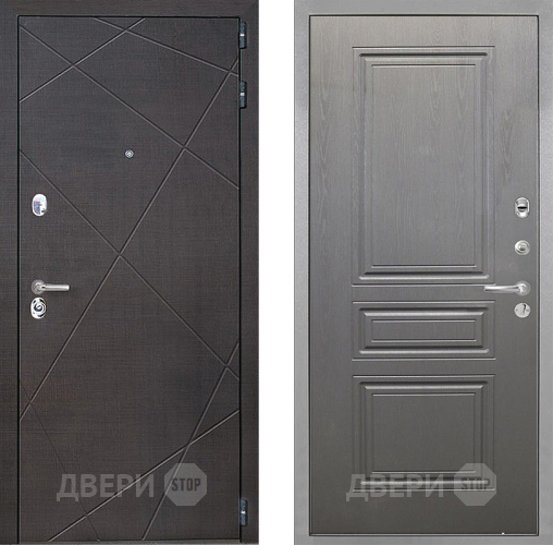 Входная металлическая Дверь Интекрон (INTECRON) Сенатор Лучи ФЛ-243 Графит вуд дуб в Апрелевке