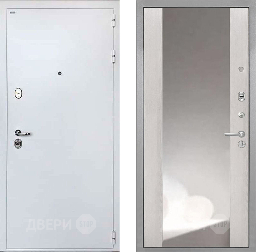 Дверь Интекрон (INTECRON) Колизей White ФЛЗ-516 Зеркало Сосна белая в Апрелевке