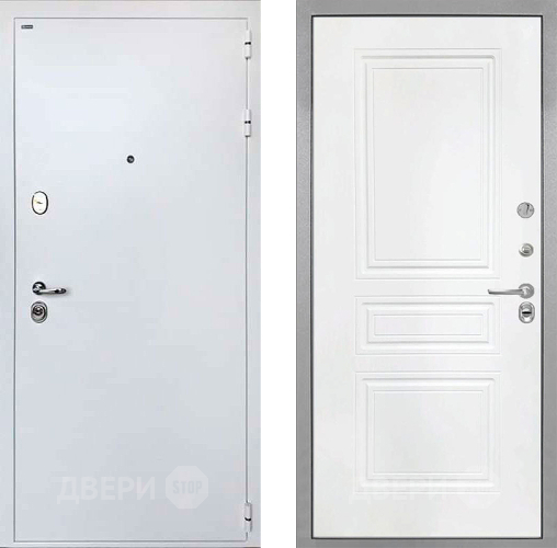 Входная металлическая Дверь Интекрон (INTECRON) Колизей White ФЛ-243 Белый матовый в Апрелевке