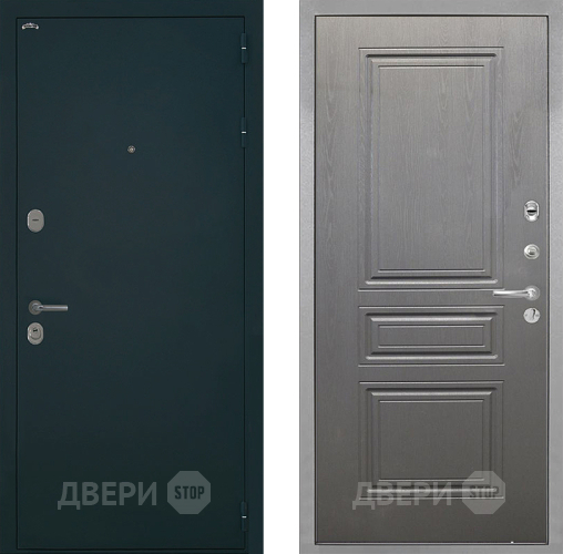 Входная металлическая Дверь Интекрон (INTECRON) Греция ФЛ-243 Графит вуд дуб в Апрелевке