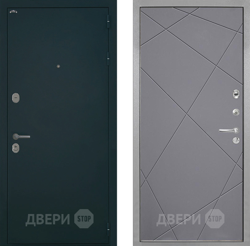 Входная металлическая Дверь Интекрон (INTECRON) Греция Лучи-М Графит софт в Апрелевке