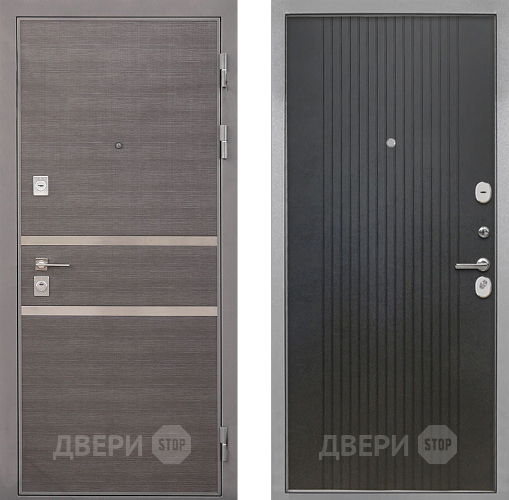 Входная металлическая Дверь Интекрон (INTECRON) Неаполь ФЛ-295 Лофт черный в Апрелевке