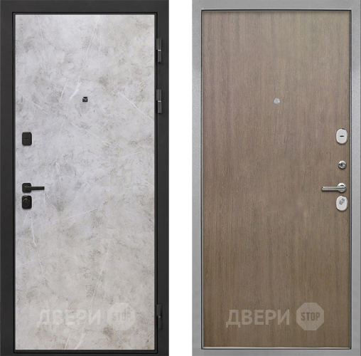Входная металлическая Дверь Интекрон (INTECRON) Профит Black Мрамор Светлый Гладкая шпон Венге коричневый в Апрелевке