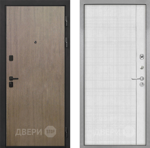 Входная металлическая Дверь Интекрон (INTECRON) Профит Black Венге Коричневый В-07 с молдингом Лофт белый в Апрелевке