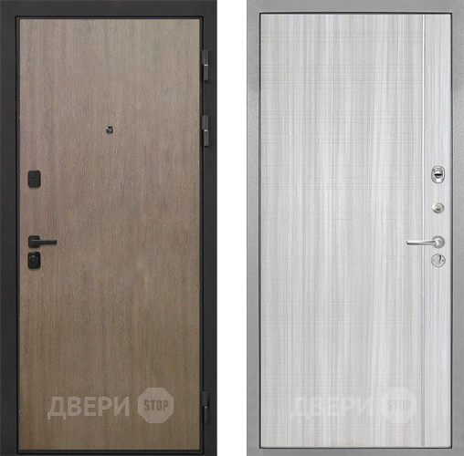 Входная металлическая Дверь Интекрон (INTECRON) Профит Black Венге Коричневый В-07 с молдингом Сандал белый в Апрелевке