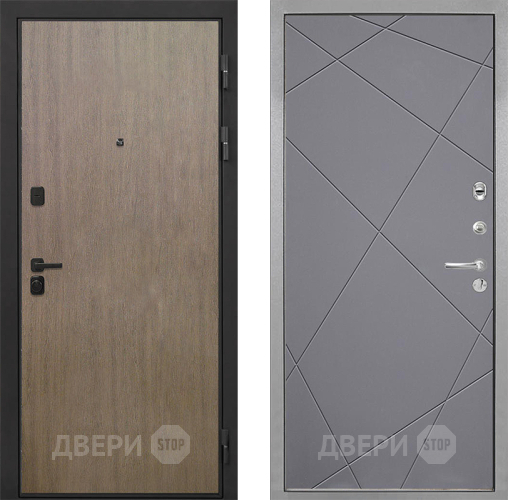 Входная металлическая Дверь Интекрон (INTECRON) Профит Black Венге Коричневый Лучи-М Графит софт в Апрелевке