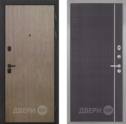 Входная металлическая Дверь Интекрон (INTECRON) Профит Black Венге Коричневый В-07 с молдингом Венге в Апрелевке
