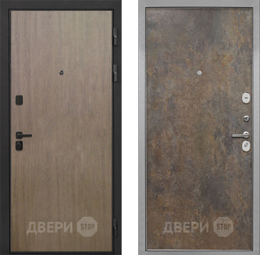 Входная металлическая Дверь Интекрон (INTECRON) Профит Black Венге Коричневый Гладкая Гранж в Апрелевке