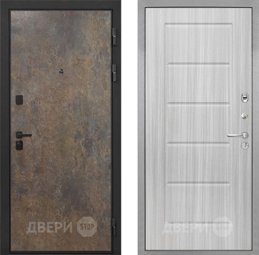 Входная металлическая Дверь Интекрон (INTECRON) Профит Black Гранж ФЛ-39 Сандал белый в Апрелевке