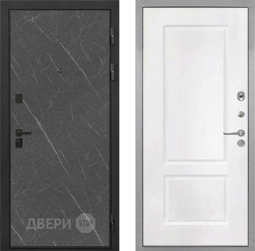 Дверь Интекрон (INTECRON) Профит Black Гранит Лава Оникс КВ-2 Белый матовый в Апрелевке