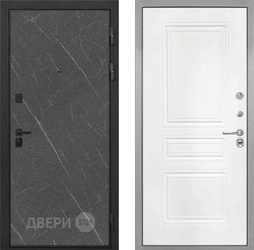 Дверь Интекрон (INTECRON) Профит Black Гранит Лава Оникс ФЛ-243 Белый матовый в Апрелевке
