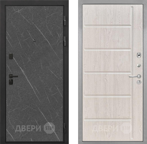 Входная металлическая Дверь Интекрон (INTECRON) Профит Black Гранит Лава Оникс ФЛ-102 Сосна белая в Апрелевке