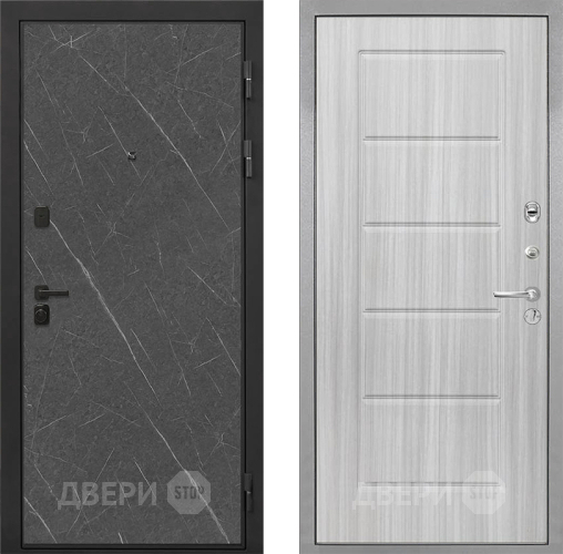 Входная металлическая Дверь Интекрон (INTECRON) Профит Black Гранит Лава Оникс ФЛ-39 Сандал белый в Апрелевке