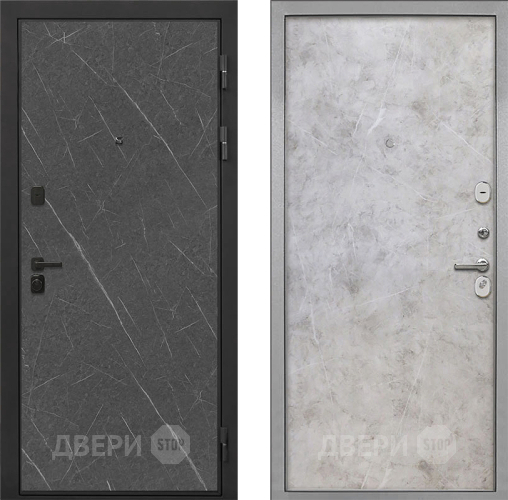 Входная металлическая Дверь Интекрон (INTECRON) Профит Black Гранит Лава Оникс Гладкая Мрамор светлый в Апрелевке