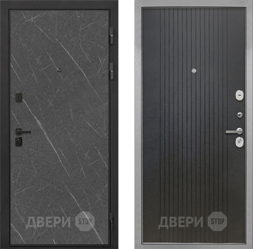 Входная металлическая Дверь Интекрон (INTECRON) Профит Black Гранит Лава Оникс ФЛ-295 Лофт черный в Апрелевке