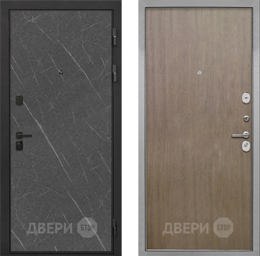 Входная металлическая Дверь Интекрон (INTECRON) Профит Black Гранит Лава Оникс Гладкая шпон Венге коричневый в Апрелевке