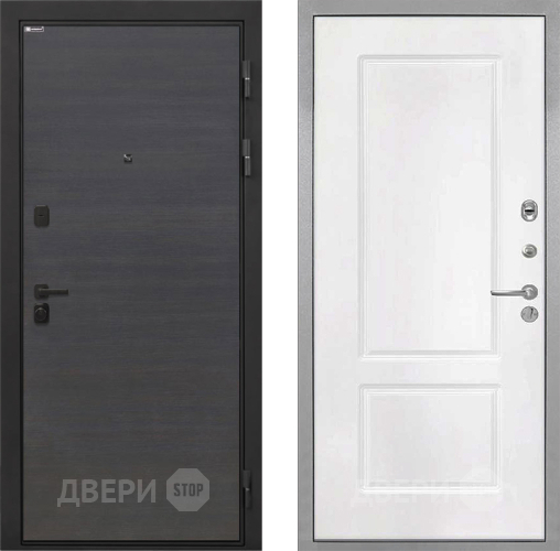 Входная металлическая Дверь Интекрон (INTECRON) Профит Black Эковенге КВ-2 Белый матовый в Апрелевке