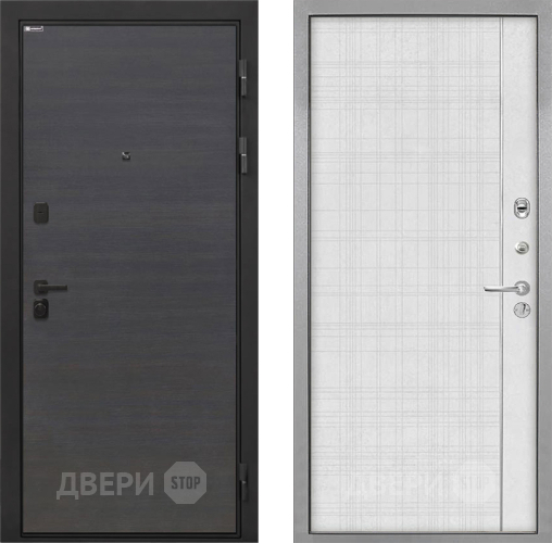 Входная металлическая Дверь Интекрон (INTECRON) Профит Black Эковенге В-07 с молдингом Лофт белый в Апрелевке