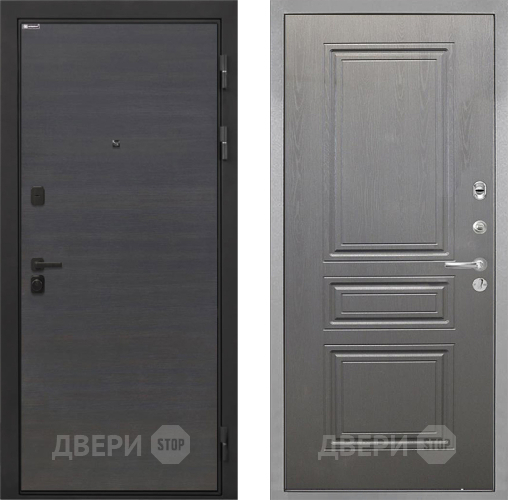 Входная металлическая Дверь Интекрон (INTECRON) Профит Black Эковенге ФЛ-243 Графит вуд дуб в Апрелевке