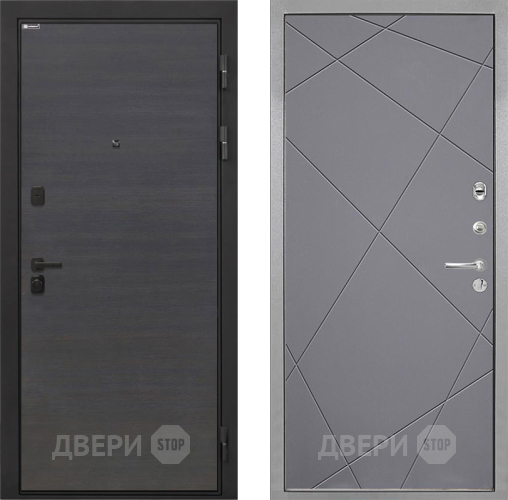 Входная металлическая Дверь Интекрон (INTECRON) Профит Black Эковенге Лучи-М Графит софт в Апрелевке