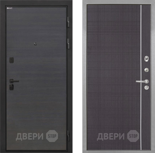 Входная металлическая Дверь Интекрон (INTECRON) Профит Black Эковенге В-07 с молдингом Венге в Апрелевке