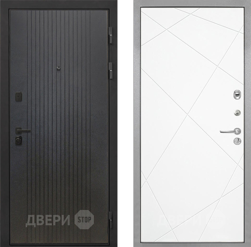 Входная металлическая Дверь Интекрон (INTECRON) Профит Black ФЛ-295 Лучи-М Софт милк в Апрелевке