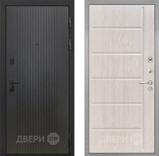 Входная металлическая Дверь Интекрон (INTECRON) Профит Black ФЛ-295 ФЛ-102 Сосна белая в Апрелевке