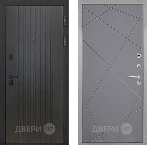 Дверь Интекрон (INTECRON) Профит Black ФЛ-295 Лучи-М Графит софт в Апрелевке