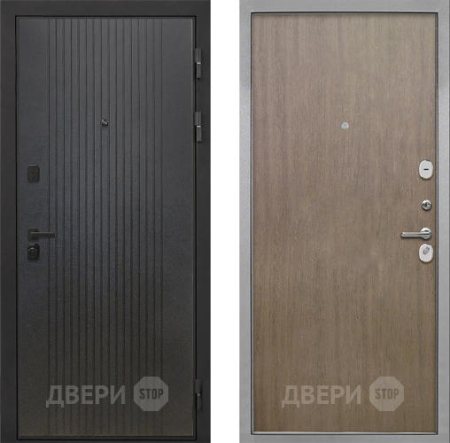 Входная металлическая Дверь Интекрон (INTECRON) Профит Black ФЛ-295 Гладкая шпон Венге коричневый в Апрелевке