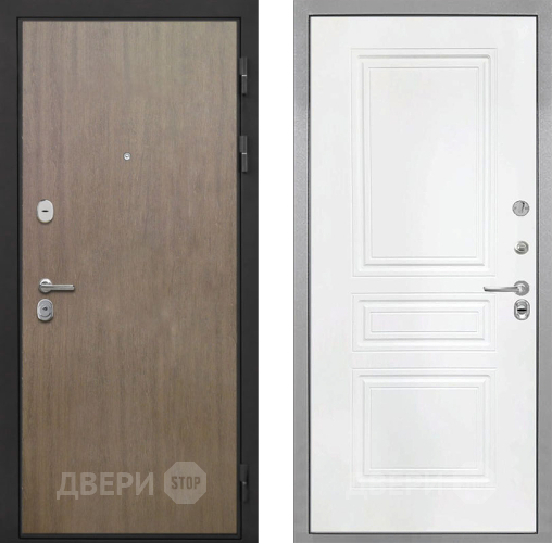 Дверь Интекрон (INTECRON) Гектор Венге Коричневый ФЛ-243 Белый матовый в Апрелевке