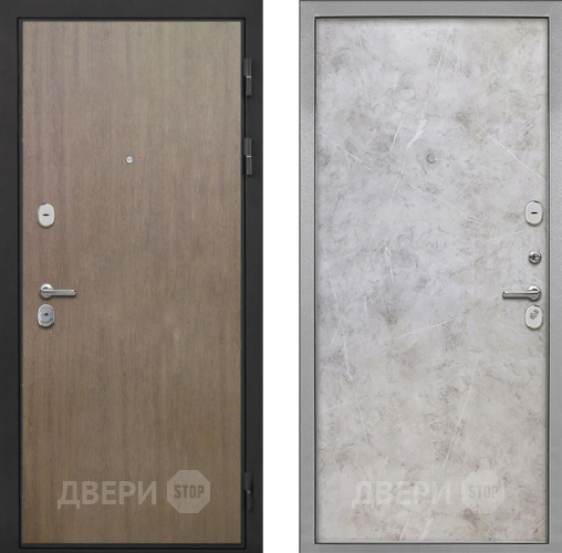 Входная металлическая Дверь Интекрон (INTECRON) Гектор Венге Коричневый Гладкая Мрамор светлый в Апрелевке