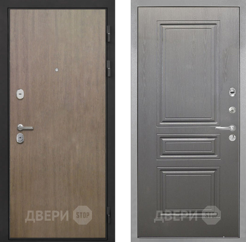 Входная металлическая Дверь Интекрон (INTECRON) Гектор Венге Коричневый ФЛ-243 Графит вуд дуб в Апрелевке