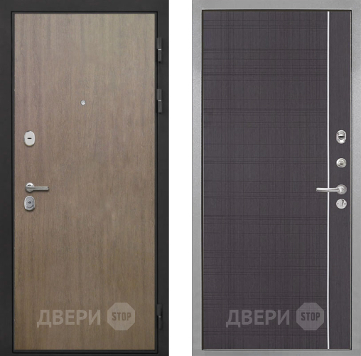 Входная металлическая Дверь Интекрон (INTECRON) Гектор Венге Коричневый В-07 с молдингом Венге в Апрелевке