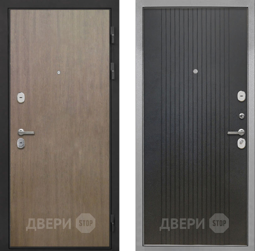 Входная металлическая Дверь Интекрон (INTECRON) Гектор Венге Коричневый ФЛ-295 Лофт черный в Апрелевке