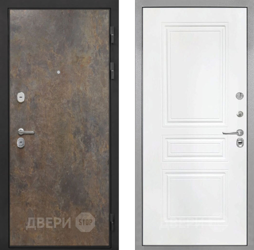 Дверь Интекрон (INTECRON) Гектор Гранж ФЛ-243 Белый матовый в Апрелевке