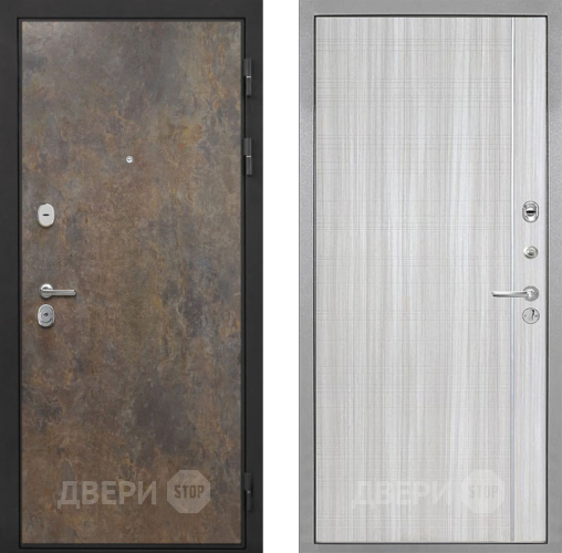 Входная металлическая Дверь Интекрон (INTECRON) Гектор Гранж В-07 с молдингом Сандал белый в Апрелевке