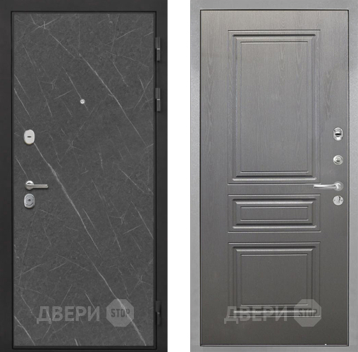 Входная металлическая Дверь Интекрон (INTECRON) Гектор Гранит Лава Оникс ФЛ-243 Графит вуд дуб в Апрелевке