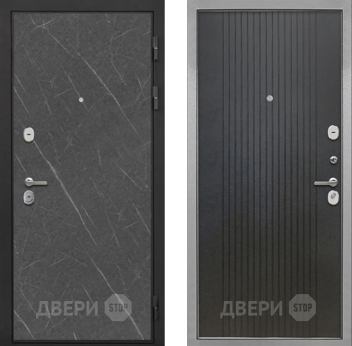 Входная металлическая Дверь Интекрон (INTECRON) Гектор Гранит Лава Оникс ФЛ-295 Лофт черный в Апрелевке