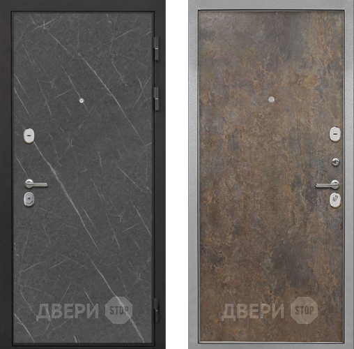 Входная металлическая Дверь Интекрон (INTECRON) Гектор Гранит Лава Оникс Гладкая Гранж в Апрелевке