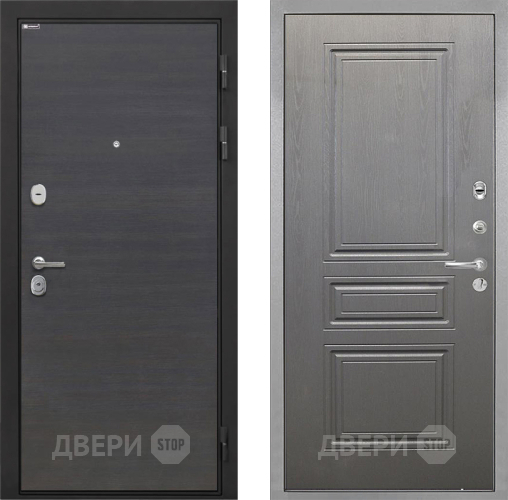 Входная металлическая Дверь Интекрон (INTECRON) Гектор Эковенге ФЛ-243 Графит вуд дуб в Апрелевке