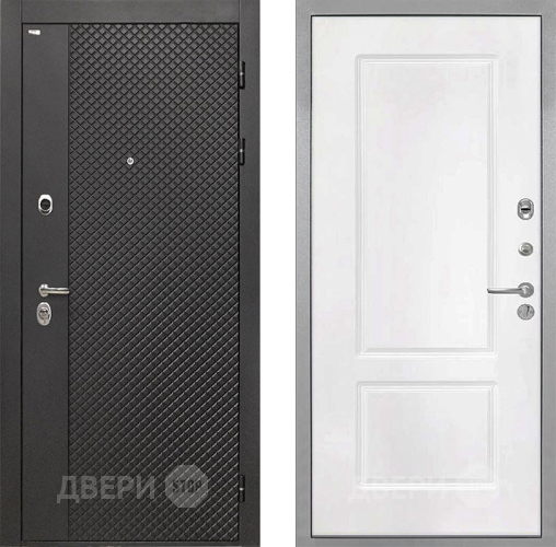 Входная металлическая Дверь Интекрон (INTECRON) Олимпия Black 4К КВ-2 Белый матовый в Апрелевке
