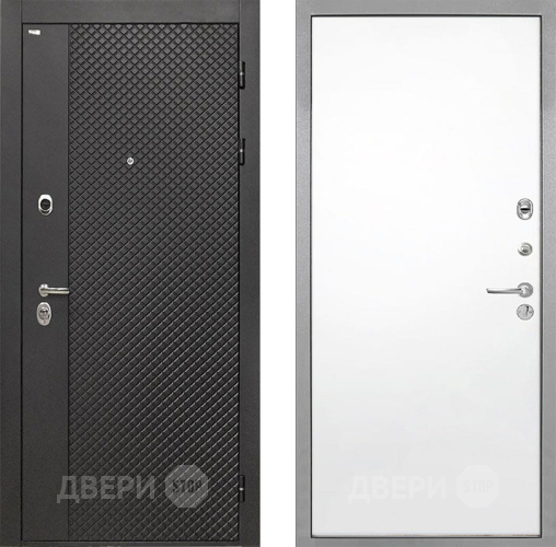 Входная металлическая Дверь Интекрон (INTECRON) Олимпия Black 4К Гладкая Силк Сноу в Апрелевке