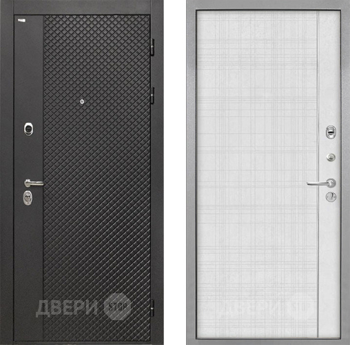 Дверь Интекрон (INTECRON) Олимпия Black 4К В-07 с молдингом Лофт белый в Апрелевке