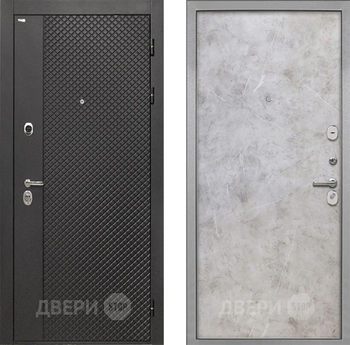 Входная металлическая Дверь Интекрон (INTECRON) Олимпия Black 4К Гладкая Мрамор светлый в Апрелевке